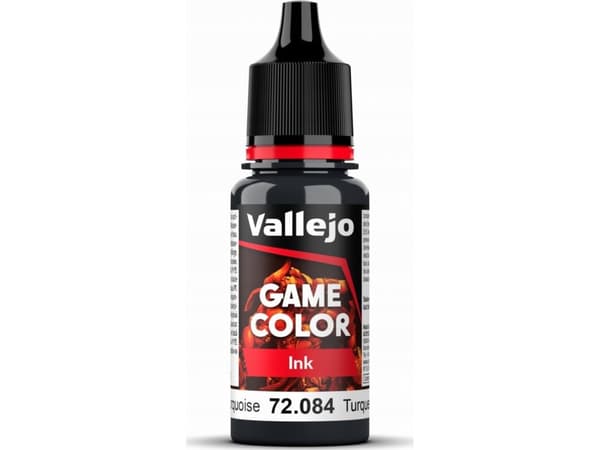 Vallejo Vallejo: 72.084 - Game Color - Ink - Dark Turquoise (18 ml)