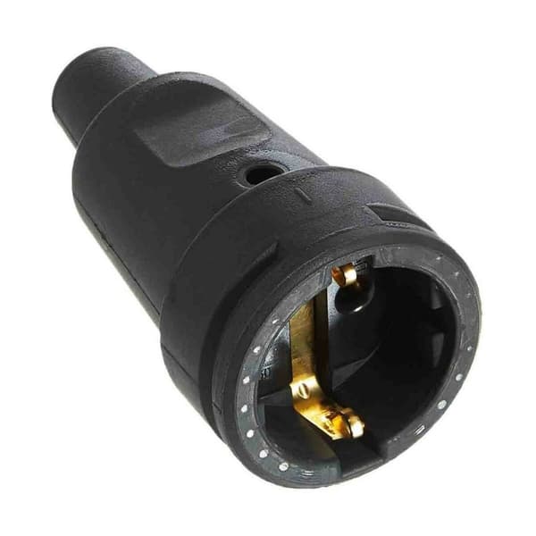 Plug-in base Kopp Antenni Musta 250 V 16 A