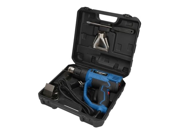 Blaupunkt HG5010, Varmluftspistol, Pistolhåndtak, Sort, Blå, 500 l/min, 600 °C, 300 l/min
