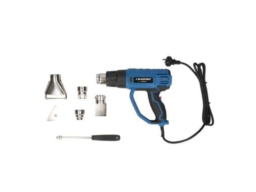 Blaupunkt HG5010, Varmluftspistol, Pistolhåndtak, Sort, Blå, 500 l/min, 600 °C, 300 l/min