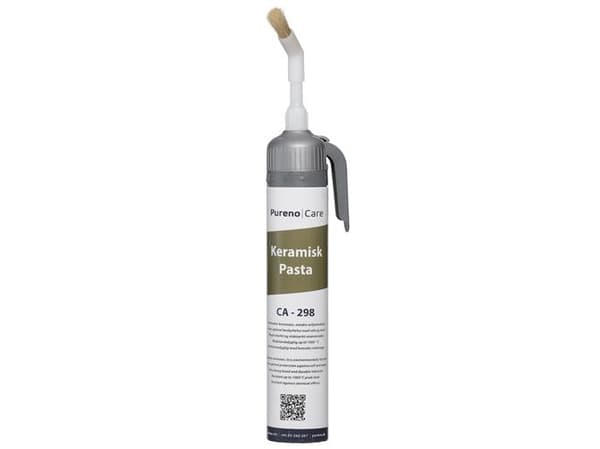 Keramisk pasta med borste 200 ml. Skyddar mot salt, syra och vatten. Klarar mycket höga temperaturer (1000°C)
