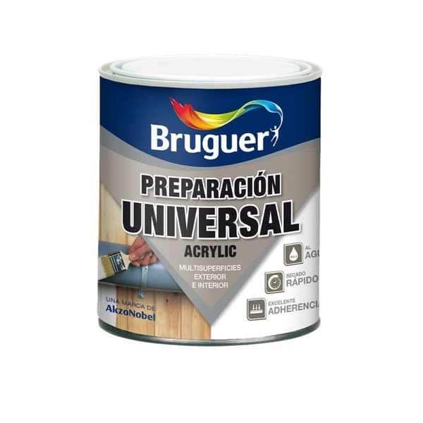 Overflateforbereder Bruguer 5120577  Universal Akryl Skriver Hvit 750 ml Matt