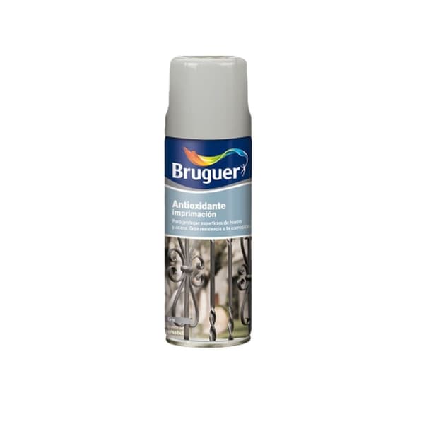 Emalje med Antioksidanter Bruguer 5198005 Spray Skriver Grå 400 ml