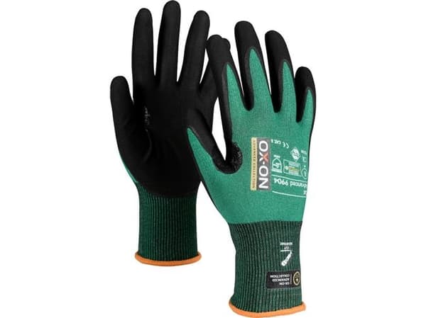 Leikkauskäsine Advanced 9904 musta/vihreä 9