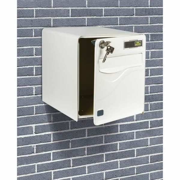 Brevkasse Burg-Wachter   36,5 x 28 x 31 cm Hvid Plastik