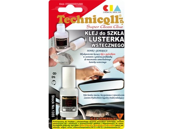 Technicqll lasi- ja taustapeililiima 8g läpipainopakkauksessa C-355