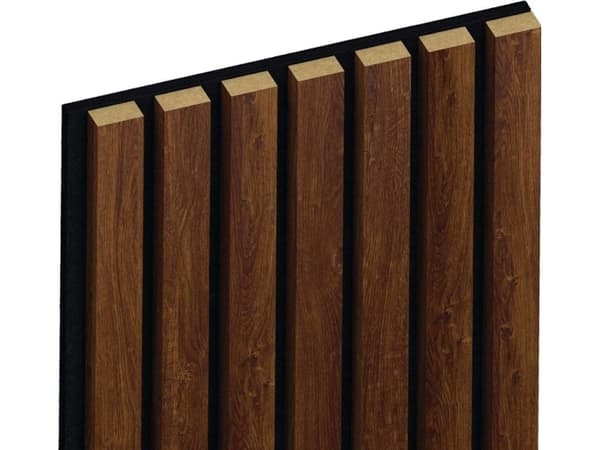 Foge Panel Acoustic Black Lamella Athens Oak - b 30cm h 280cm