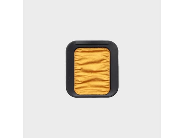FINETEC® Premium pearlescent satin watercolour pan | Sahara Gold