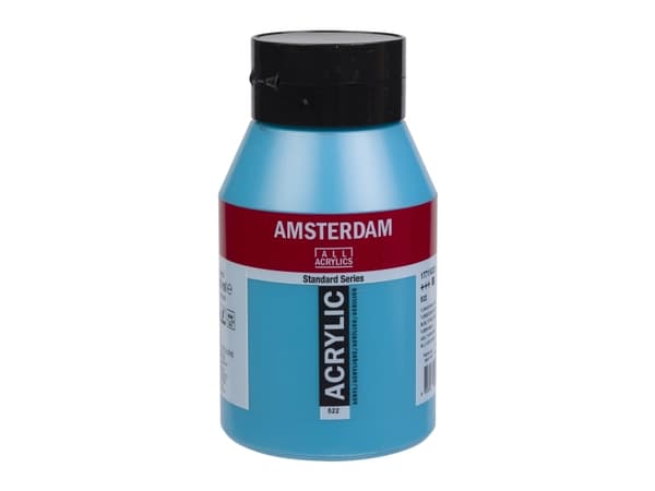 Amsterdamin standardisarjan akryylipurkki turkoosi sininen 522