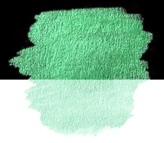 FINETEC® Premium iridescent watercolour pan | Aurora Green