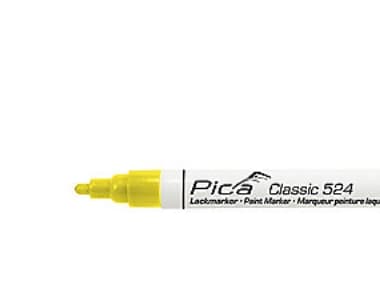 Pica markeringspenna gul - Klassisk industrifärgspenna med rund spets 2-4 mm