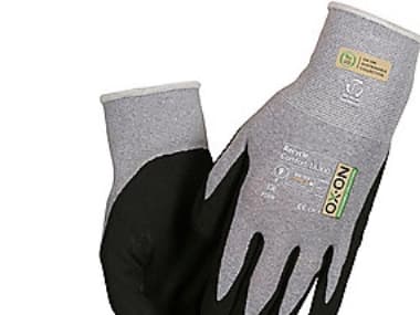OX-ON flex-käsinekoko. 9 - Comfort 16300 Recycle, kestävä hiekkanitriilipinnoitteella