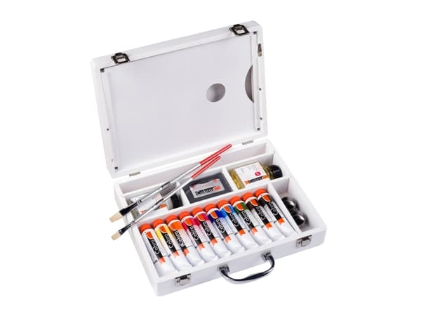 Cobra Study oil colour basic box | 10 x + accessories