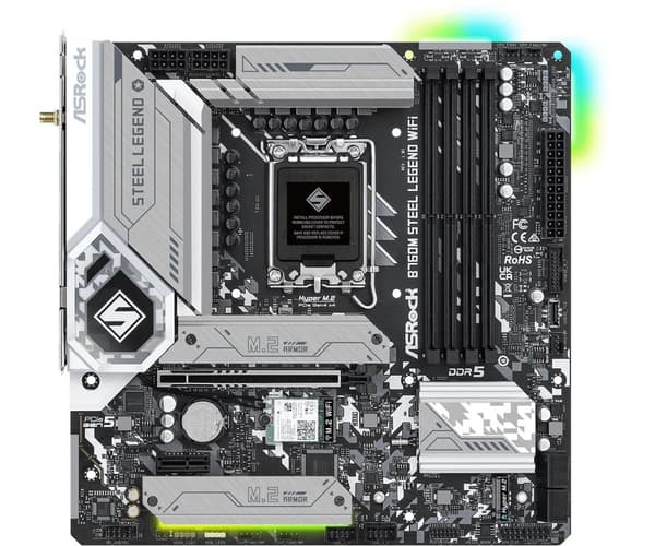 ASRock | B760M Steel Legend WiFi | Processor family Intel | Processor socket LGA1700 | DDR5 DIMM | Memory slots 4 | Supported hard disk drive interfac