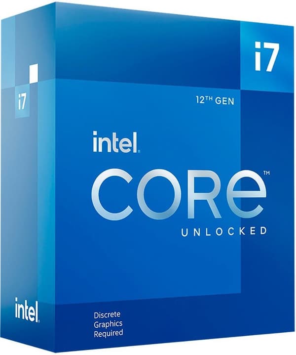 CPU|INTEL|Desktop|Core i7|i7-12700KF|Alder Lake|3600 MHz|Cores 12|25MB|Socket LGA1700|125 Watts|BOX|BX8071512700KFSRL4P