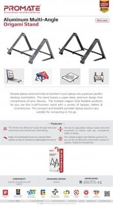 PROMATE Elevate Pad for laptop, tablet or smartphone