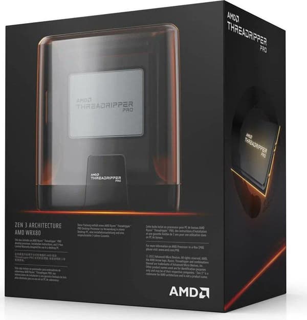 AMD Ryzen Threadripper 5975WX, 4.5GHz, 144MB, sWRX8, 280W