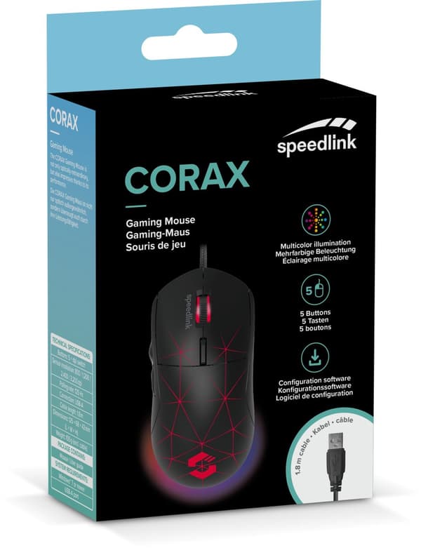 Speedlink mouse Corax, black (SL-680003-BK)