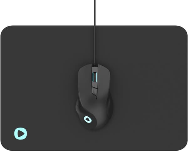 Platinet mouse PMOM010 + mouse pad, black (45571)