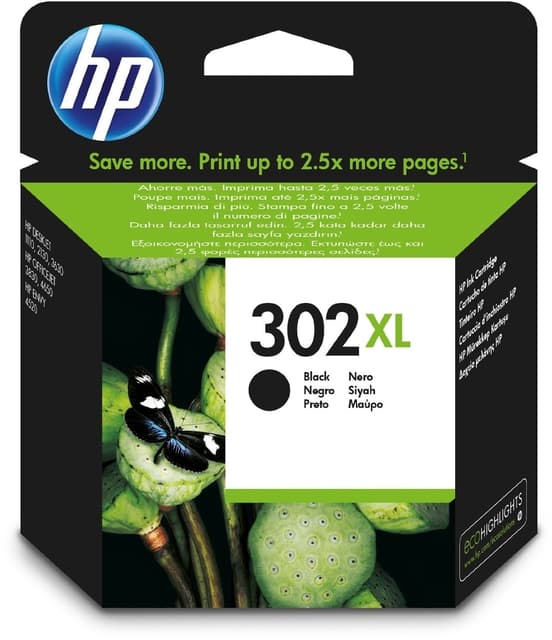 Tintes kārtridžs HP 302XL Black