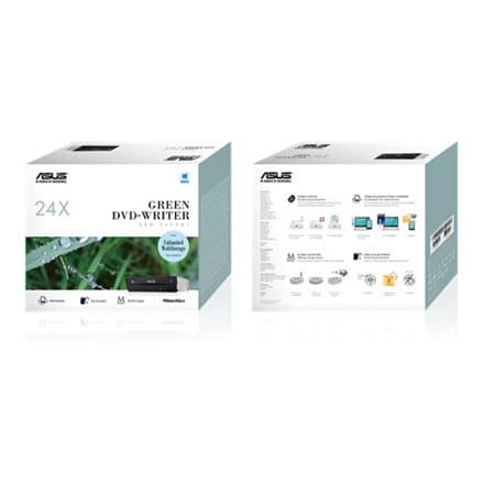 Asus | DRW-24D5MT | Internal | Interface SATA | DVD±RW | CD read speed 48 x | CD write speed 48 x | Black musta