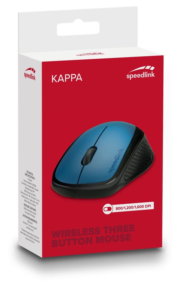 Speedlink mouse Kappa Wireless, blue (SL-630011-BE)