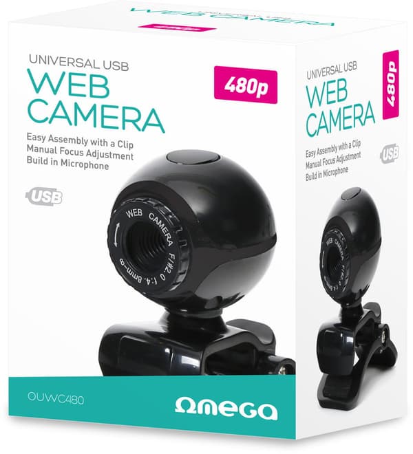 Omega web cam OUWC480, black