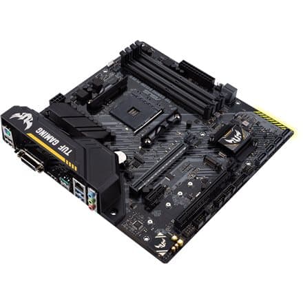 Asus | TUF GAMING B450M-PLUS II | Processor family AMD | Processor socket AM4 | DDR4 | Memory slots 4 | Number of SATA connectors 6 x SATA III | Chips