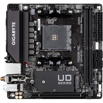 Gigabyte | A520I AC | Processor family AMD | Processor socket AM4 | DDR4 DIMM | Memory slots 2 | Number of SATA connectors 4 | Chipset AMD A | Mini IT