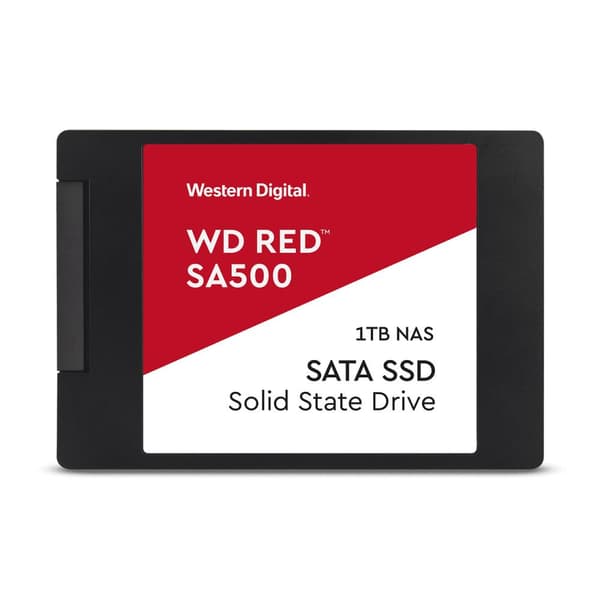 WD Red SSD SA500 NAS 1TB 2.5inch SATA III 6 Gb/s internal single-packed