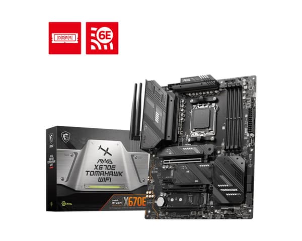 MSI | MAG X670E TOMAHAWK WIFI | Processor family AMD | Processor socket AM5 | DDR5 | Number of SATA connectors 4