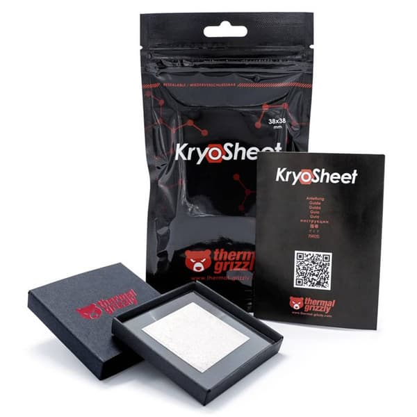 Thermal Grizzly KryoSheet Termiskt ledande pad 0.2 mm (L x B) 38 mm x 38 mm