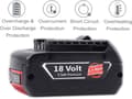 Miniatyrbillede 3 af 5: Bosch 18V Lithium Ion Batteri, 5500mAh, Udskiftning, 2 pakke