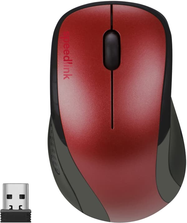 Speedlink mouse Kappa Wireless, red (SL-630011-RD) Svart, Röd