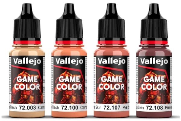 Vallejo Vallejo: 72.379 - Game Color - Pale Skin Set 4 x (18 ml)