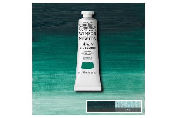 Artists oil colour 37ml viridian hue 696