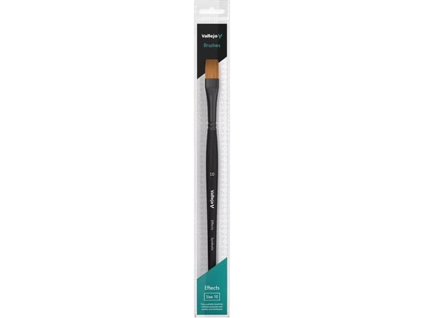 Vallejo Vallejo: B04010 - Effects - Flat Rectangular Brush - Synthetic 10