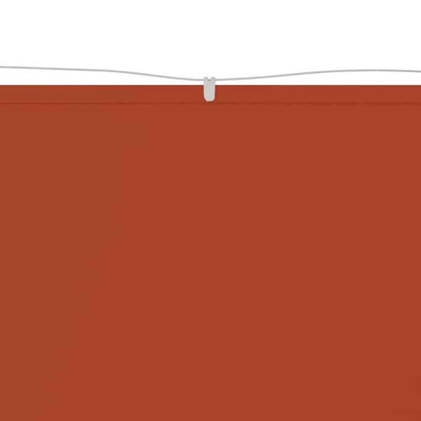 lodret markise 100x1000 cm oxfordstof terrakottafarvet