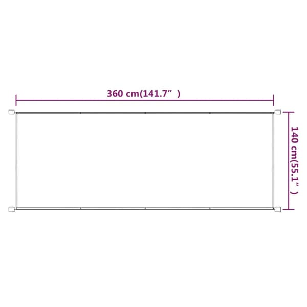 Markis vertikal taupe 140x360 cm oxfordtyg