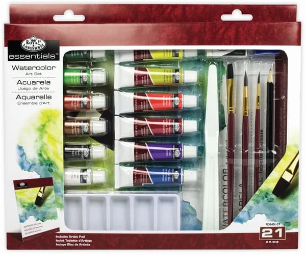 R&amp;L Watercolour Starter Set 21 delar - perfekt startset