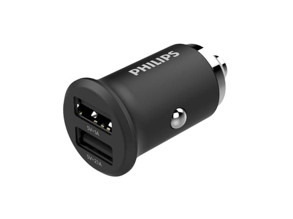 PHILIPS USB billaddare med 2 uttag (USB/USB) - 2161752