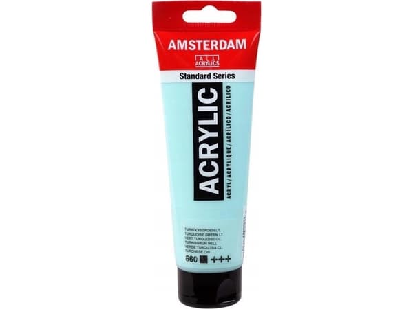 Artequipment Amsterdam Standard-sarjan akryyliputki turkoosi vihreä valo 660
