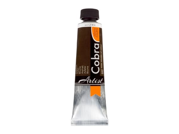 Cobra Artist Water-Mixable Oil Colour Tube Asphaltum 414