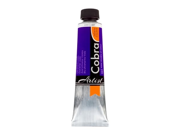 Cobra Artist Water-Mixable Oil Colour Tube Ultramarine Violet 507