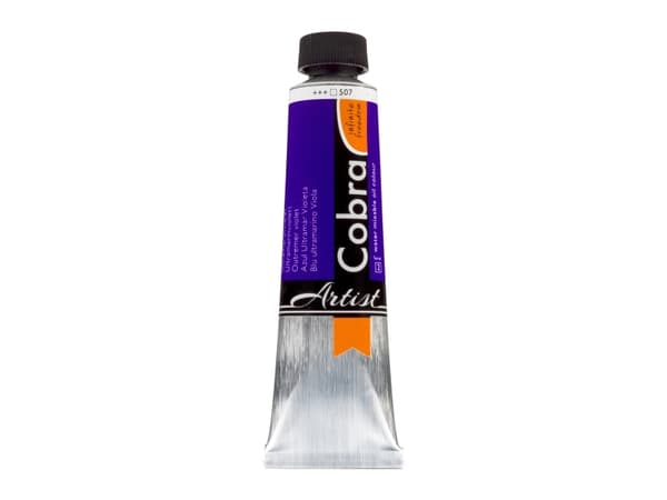 Cobra Artist Water-Mixable Oil Colour Tube Ultramarine Violet 507