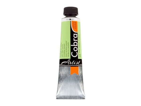 Cobra Artist Water-Mixable Oil Colour Tube Pastel Green Blue 611