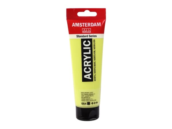 Amsterdam Standard Series Acrylic Tube Yellowish Green Light 664