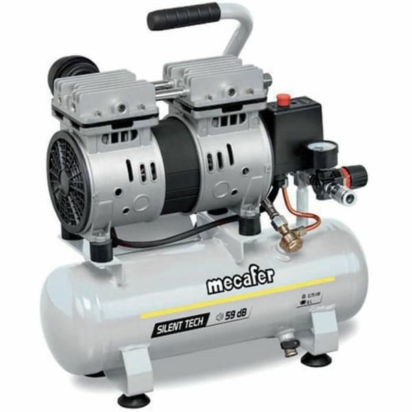 Ilmakompressori MECAFER 425523 Horisontaalinen Hiljainen 8 bar 24 L