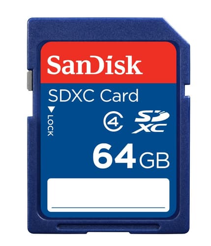 SANDISK 64GB SDXC CLASS 4/MEMORY CARD