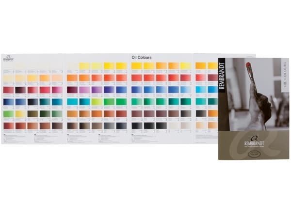 Rembrandt Oil Colours Colour Card Original